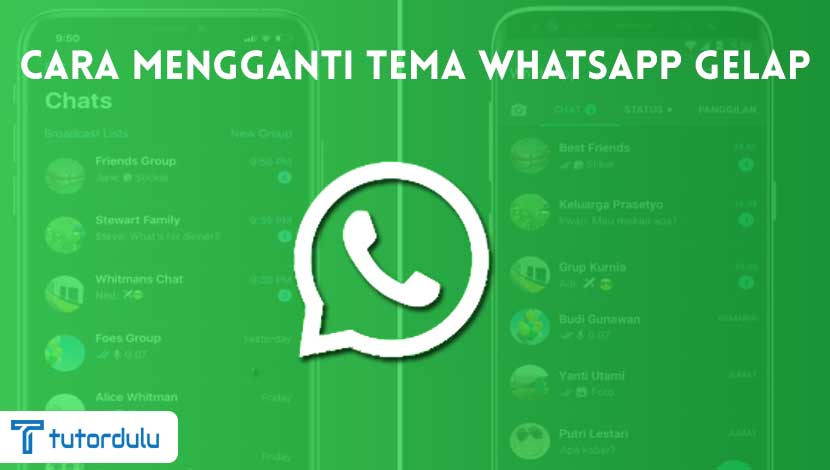 Cara Mengganti Tema Whatsapp Gelap