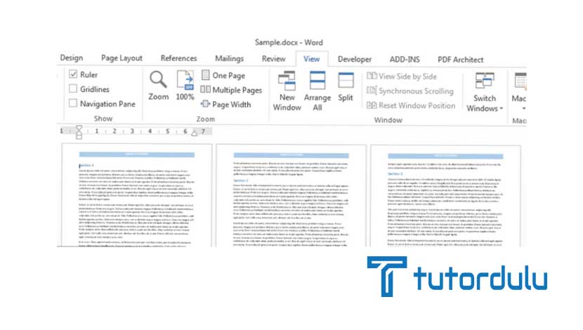 Cara Melihat Banyak Halaman Dokumen Microsoft Word Sekaligus