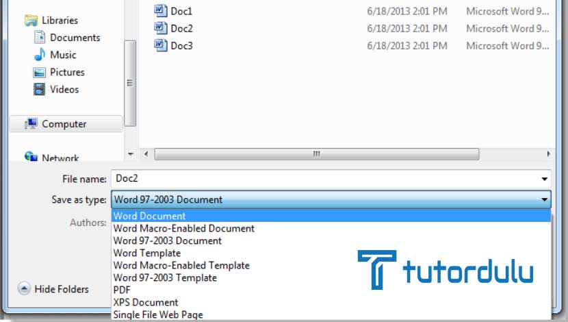 Mengenal Format File Doc dan Docx Microsoft Word
